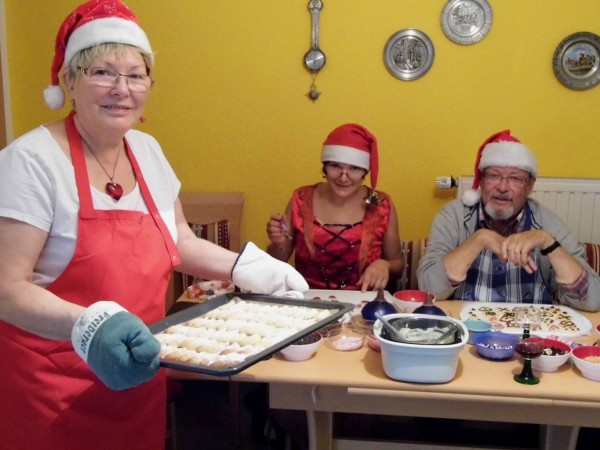 Weihnachtsplätzchenbäckerei