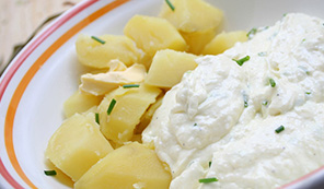 Kartoffeln und Quark