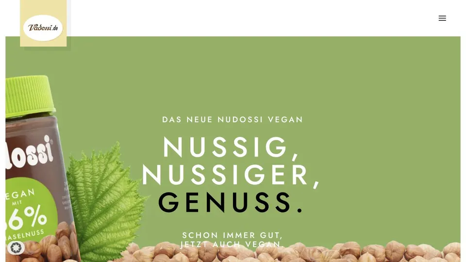 Aktuelle Website von Vadossi