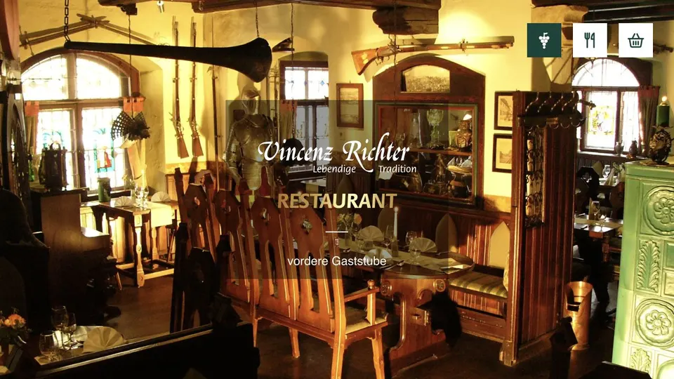 Aktuelle Website von Weingut Vincenz Richter