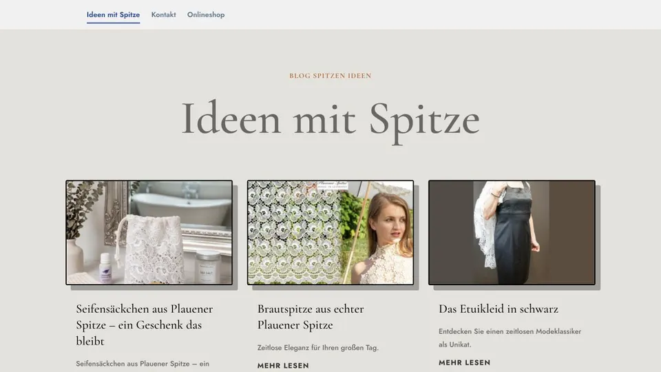 Aktuelle Website von Spitzenstübl